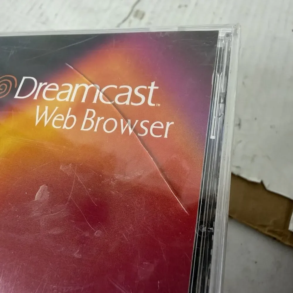 Sega Dreamcast Web Browser Disc Brand New Sealed Crack On Case